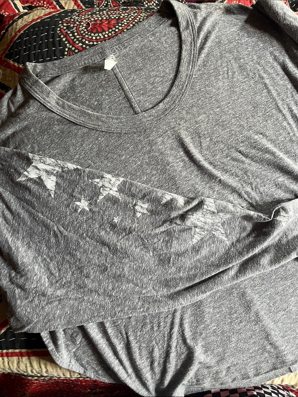 Free People Crop long sleeve tee